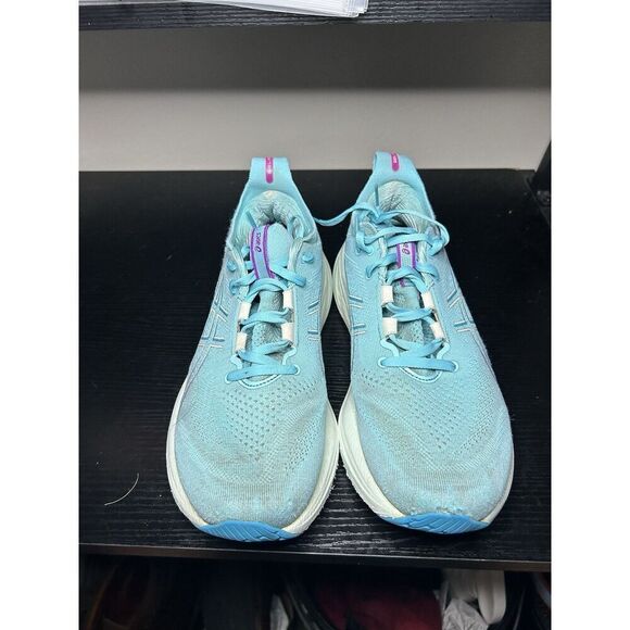 Asics Gel Nimbus 26 Running Shoes Women’s Sz 9 Blue Athletic Trainers - Picture 4 of 15